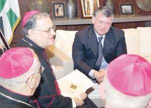 Король Иордании обсудил с патриархом Иерусалима вопросы сосуществования религий
